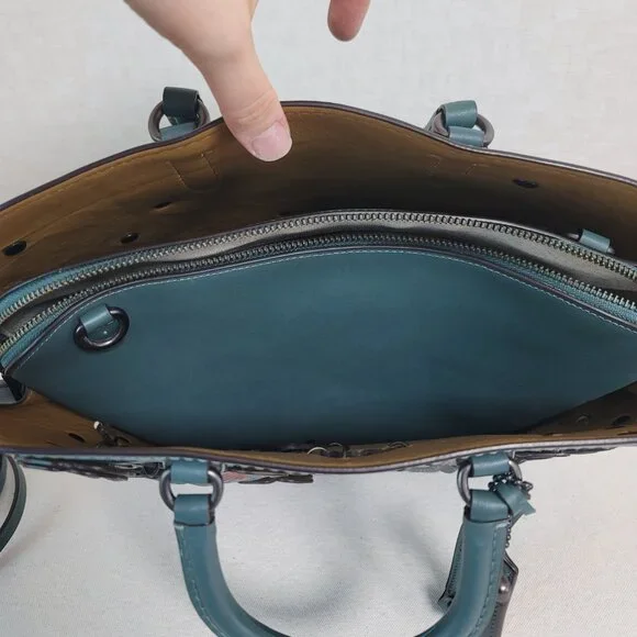 COACH 1941 DAKOTAH SATCHEL TEA ROSE in TURQUOISE - Picture 15 of 15